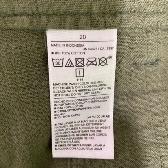 NWT Old Navy Womens High-Waisted stretchy  Tapered Pants for Olive green size 20 - Picture 8 of 14